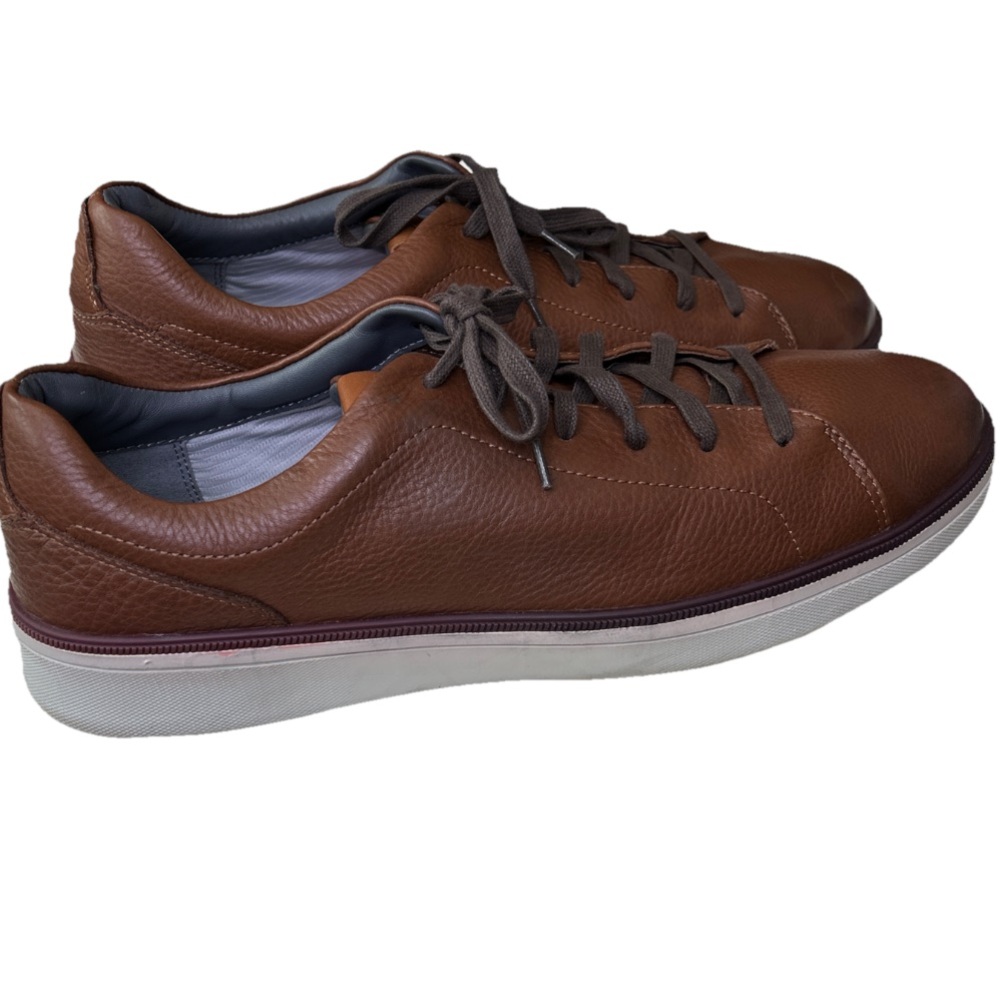 Brown Leather Men's Sneakers
